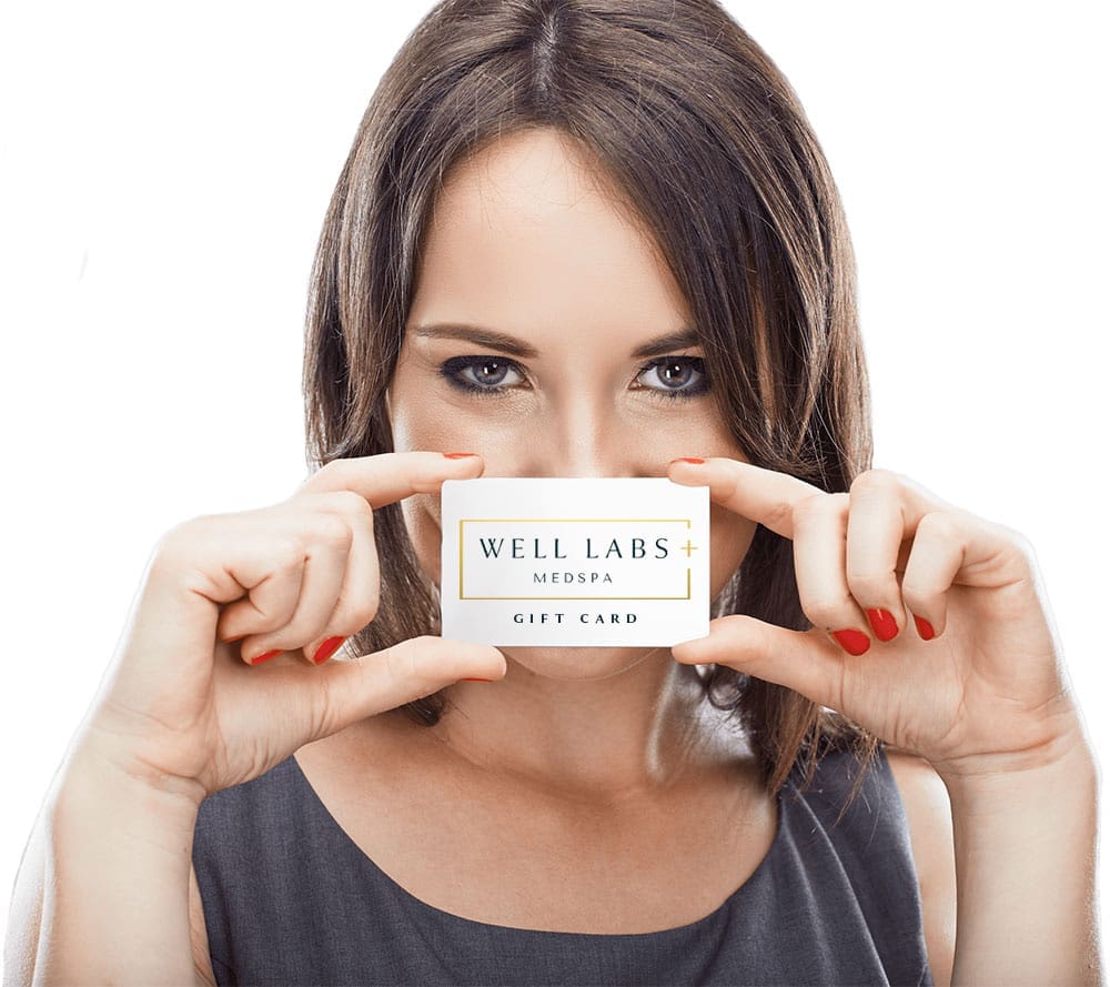 Well Labs+ Medspa gift card promotion for aesthetic treatments in Louisville, Kentucky